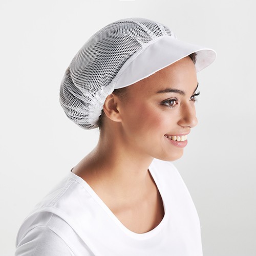 Cap with hair catcher net and visor  Nala