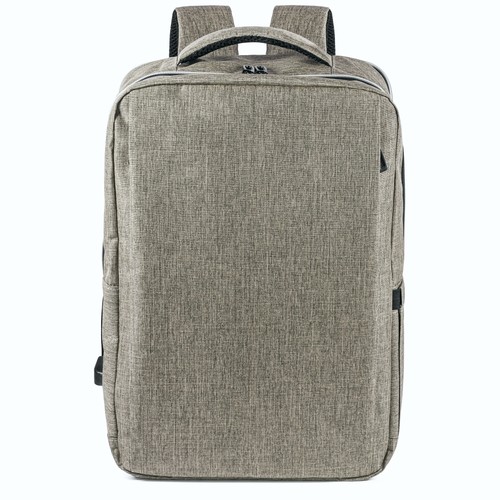 300D RPET LAPTOP BACKPACK WITH USB OUTPUT
