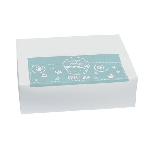 FAVOR CAKE CARDBOARD LIGHT BLUE