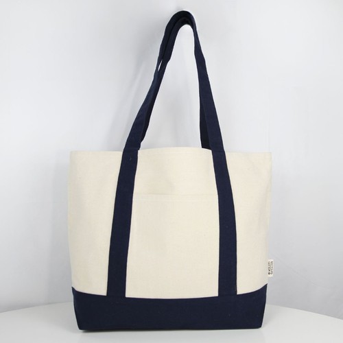 Cabas coton OXFORD recyclé - Bleu Marine