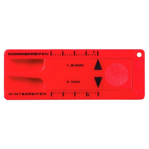 Key fob "Tyre tread measuring device"