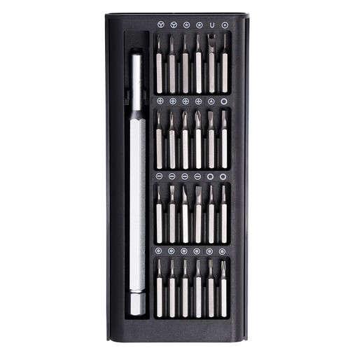 DIY2 precision tool set with 24 bits and precision screwdriver holder