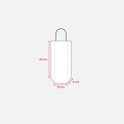 Bolsa de papel de 100 gr/m2 con fuelle