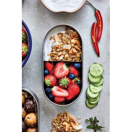 Boîte à bento double en acier inoxydable Black+Blum