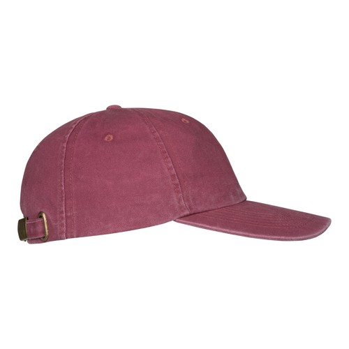 260 g/m2 stone washed cotton baseball cap, 6 panels