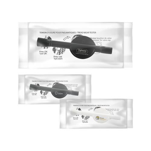 ANALIZADOR DE DESGASTE DE NEUMÁTICOS EN BOLSA INDIVIDUAL CON MANUAL