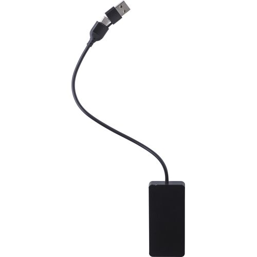 Gerecyclede aluminium USB hub Layton