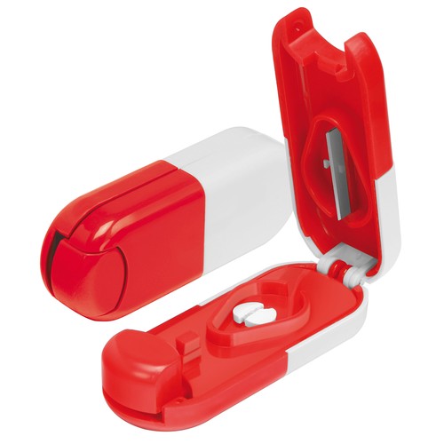 Pill box shaped as a pill