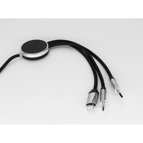 4IN1 LONG CABLE WITH ELIGHTED LOGO FOR ENGRAVING
