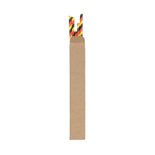 Paille en papier pour supporters, kit de 11 "German flag"