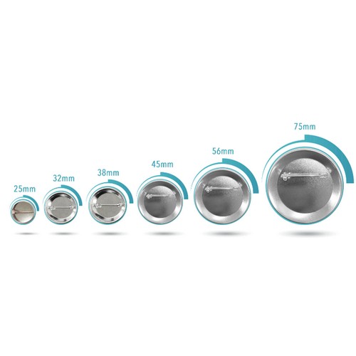 Badge EPINGLE rond Mat 32 mm