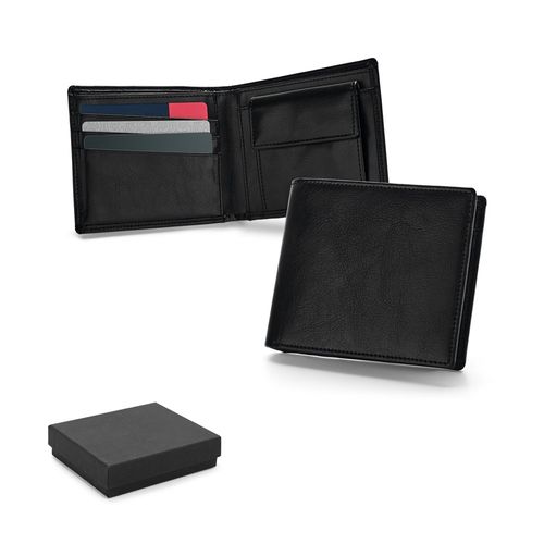AFFLECK. Leather wallet with RFID blocking for 9 cards