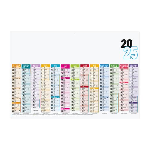 CALENDRIER BANC. 2025 13 M 1F