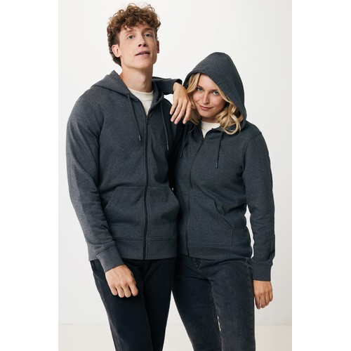 IQONIQ Abisko gerecycled katoen hoodie met rits