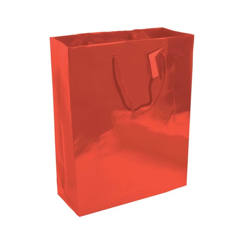 157 g/m2 laminated paper shopping bag with gusset and bottom reinforcement, string handles