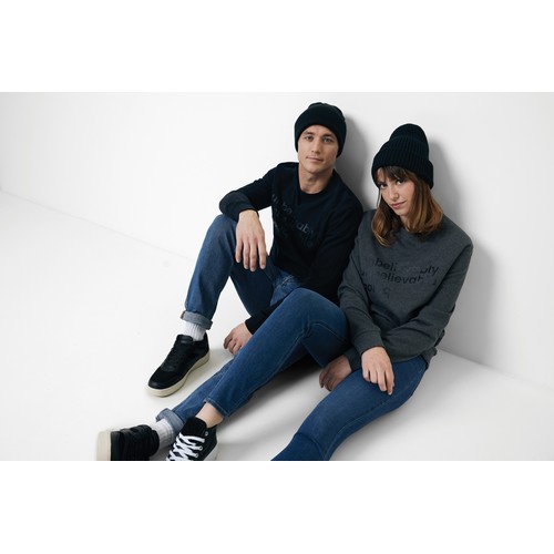 IQONIQ Denali gerecycled katoen sweater ongeverfd