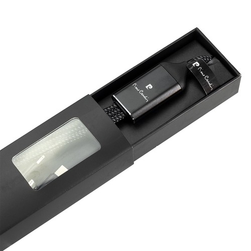 3 in 1 cable with elighted logo Pierre Cardin