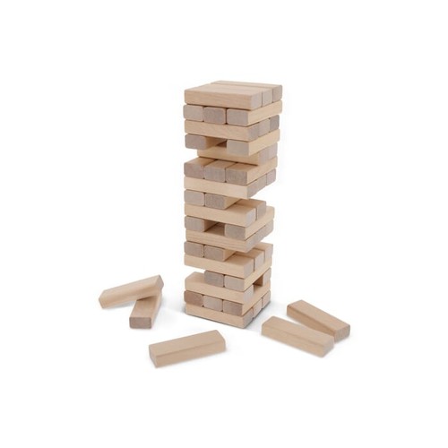 Drewniana gra w układanie wieży