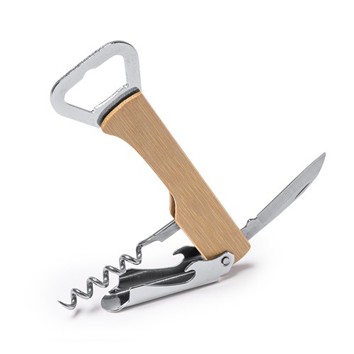 Classic design corkscrew with a bamboo body. Jamila