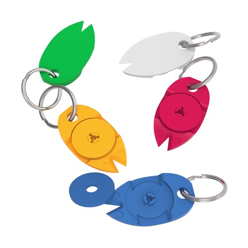 Key fob "Tick map"