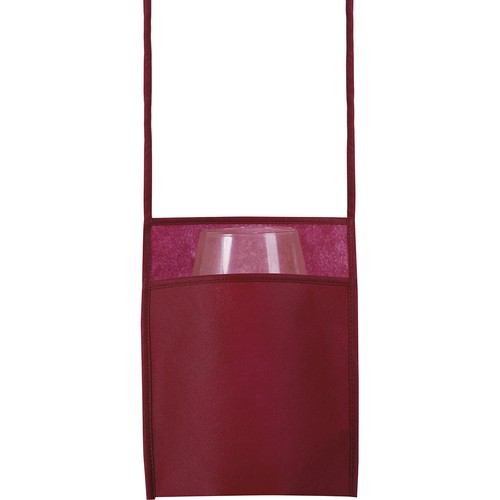 BANDOLERA PORTA VIDRIO TNT (70 g/m²) CON FUELLE, BANDOLERA 100 cm