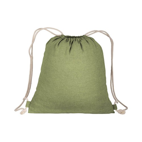 150g/m2 recycled cotton drawstring backpack