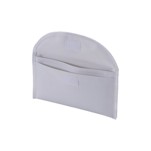 600D polyester document pouch with two pockets and velcro closure