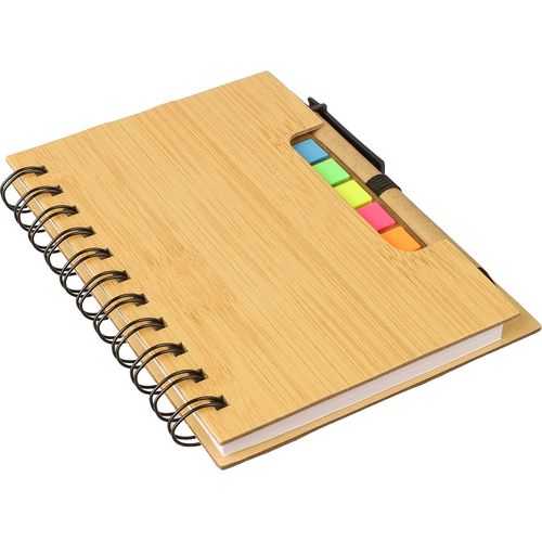 Draadgebonden notitieboekje met balpen Niall