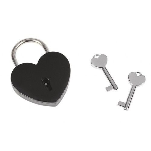 BLACK HEART PADLOCK