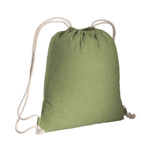 150g/m2 recycled cotton drawstring backpack