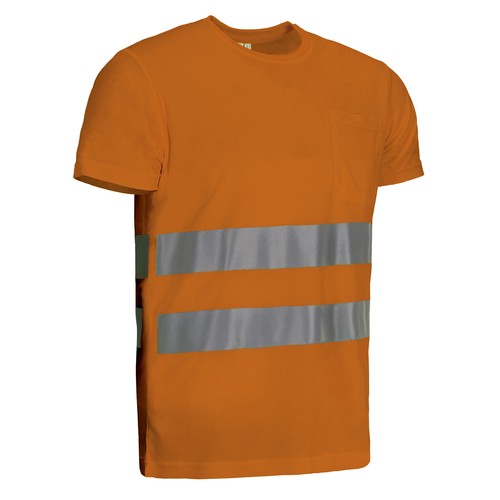 T-shirt met reflecterende strepen
