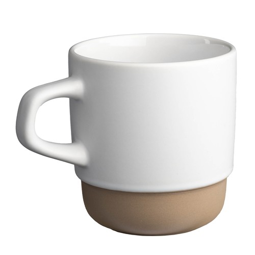 320 ml ceramic mug. Stackable. With matte exterior and glossy interior