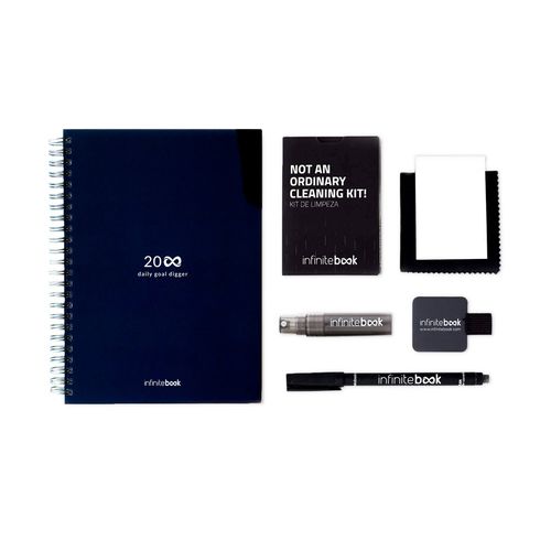 STARTER KIT INFINITE PLANNER A5. Set includes an A5"infinite Diary", cleaning kit, marker and marker holder