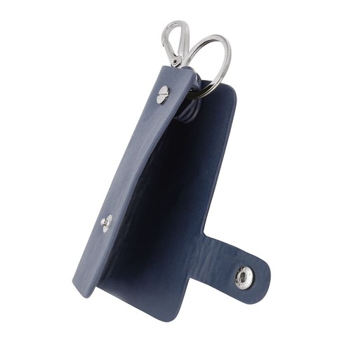 KEYCHAIN  BLUE LEATHER
