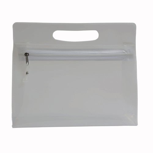 Belleza en PVC con cierre de cremallera y asa