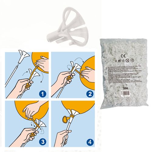 balloon rod holder - plastic 3.5x3.5x3.5 cm