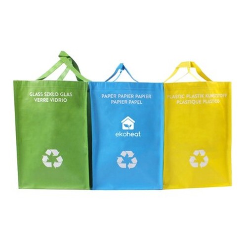 Recycle waste bags, 3 pcs | Justin