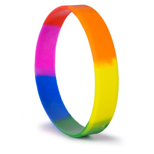BRACELET ARC-EN-CIEL EN SILICONE