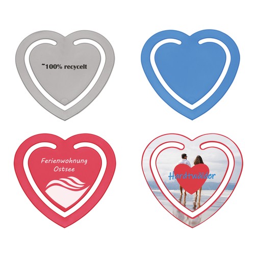 Paper clip recycling "heart"