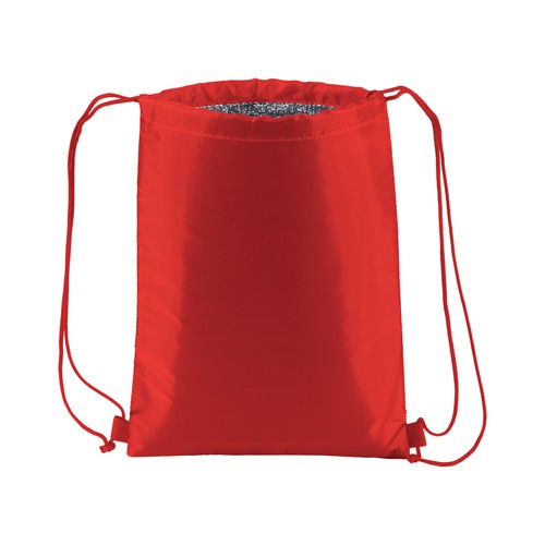 210T polyester insulated backpack with drawstring closure