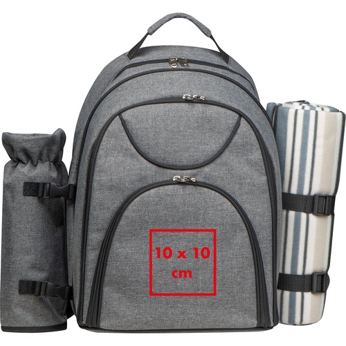 Sac à dos de pique-nique pour 4 persones comprenant également une couverture de pique-nique