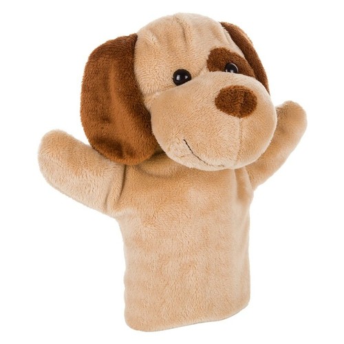 Plush dog, hand puppet | Obie