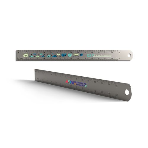 170x15MM STAINLESS STEEL RULER WITH SUSPENSION HOLE