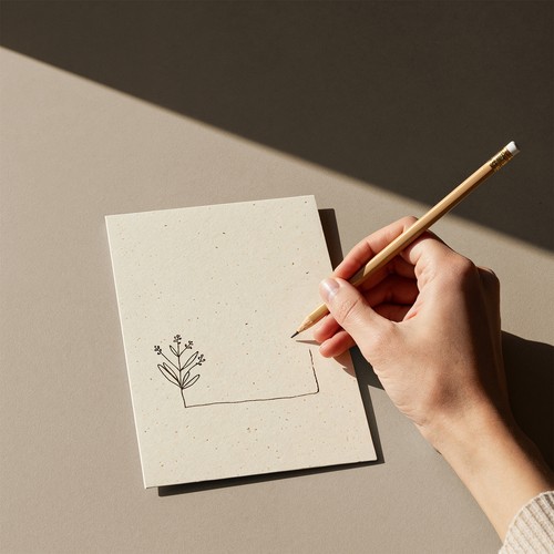 CARD 15X10 CM GERMINA 200GR 2 SIDES