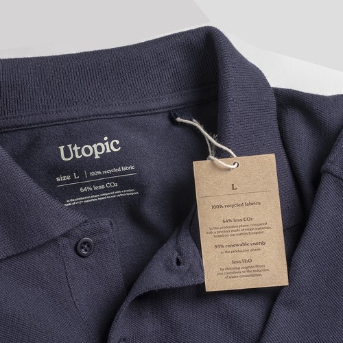 Polo 100% tissu régénéré