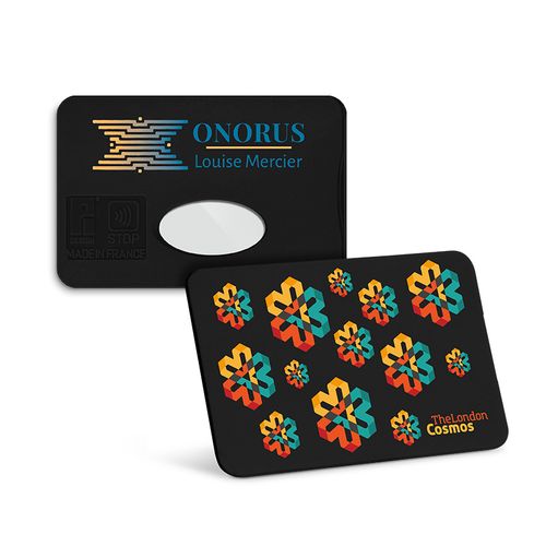 PROTECTOR DE TARJETA DE CRÉDITO EN MATERIAL RECICLADO CON BLINDAJE ANTI RFID