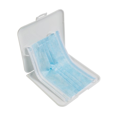 Porta mascarilla de plástico (PP), fabricado con material antibacteriano ISO22196