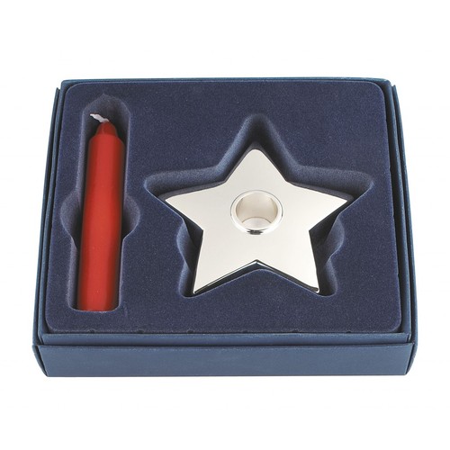 CANDLE HOLDER STAR WITH CANDLE