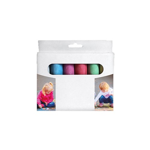 Set of six sidewalk chalk pieces. Dorotea