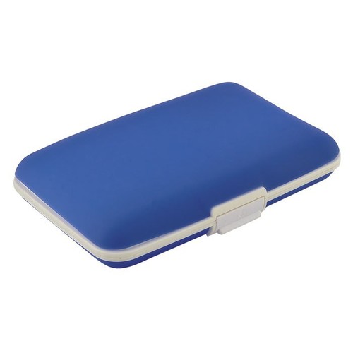 PORTE-CARTES DE VISITE SILICONE BLEU